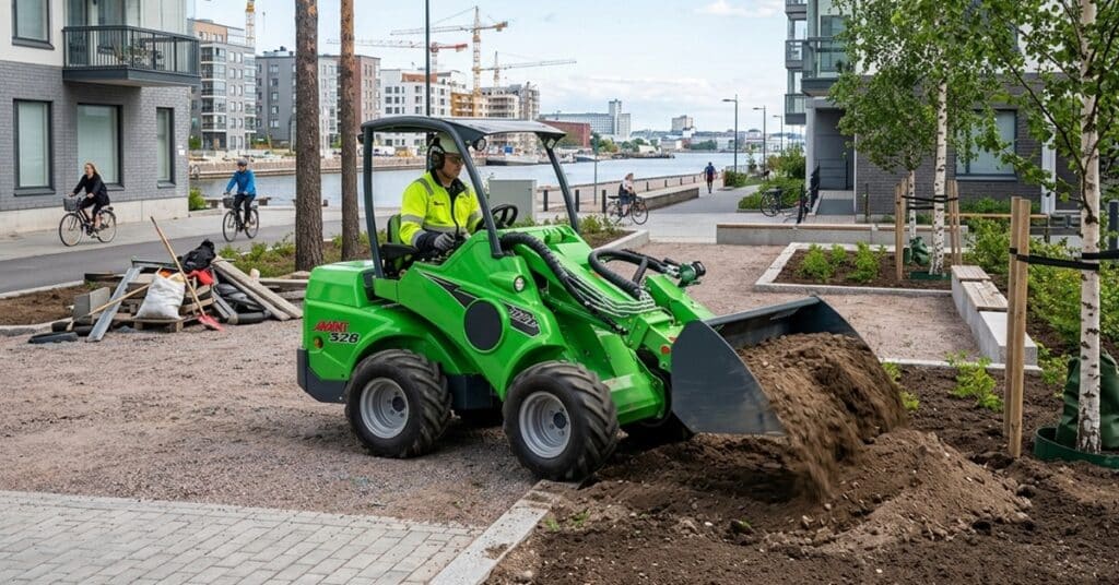 Avant-vuokraus helsinkiläiselle työmaalle.